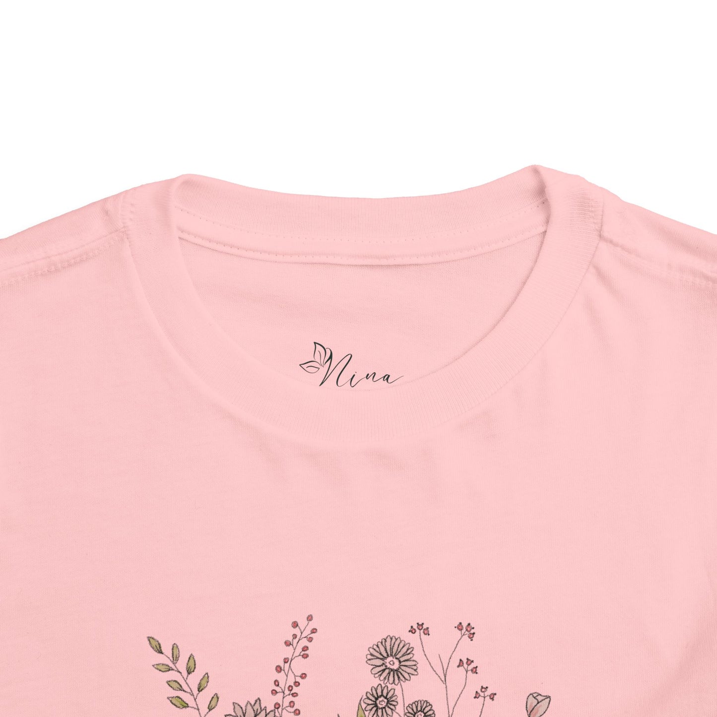 Spreading Love Like Wildflowers Toddler Tee, Cute Kids Shirt, Floral Tee for Toddlers, Gift for Little Ones, Summer Tee