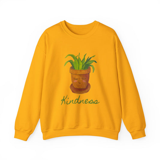 Kindness Plant Sweatshirt, Positive Vibes Jumper, Inspirational Crewneck, Cozy Sweatshirt, Plant Lover Gift, Casual Pullover, Graphic