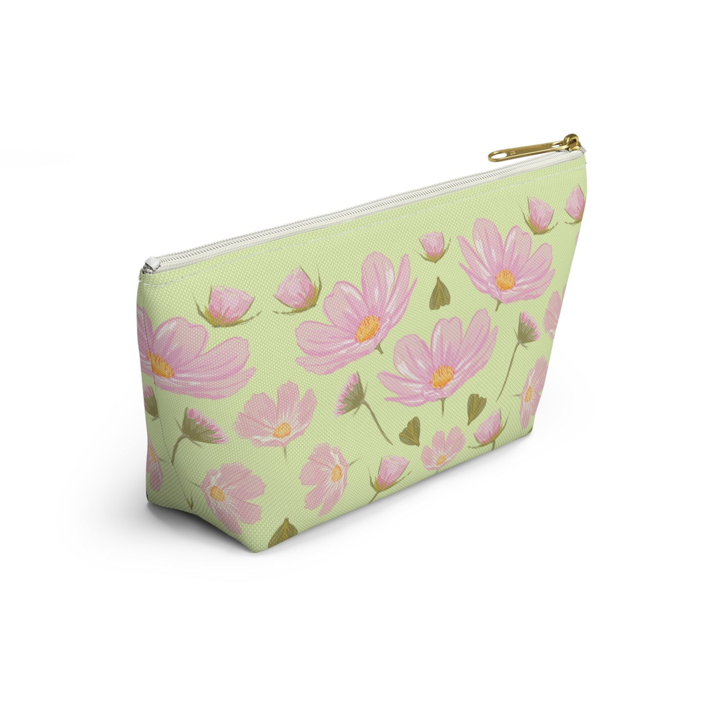 Floral Accessory Pouch, Cute Makeup Bag, Stylish Storage, Gift for Her, Travel Essentials, Summer Vibes, Pink Flower Design