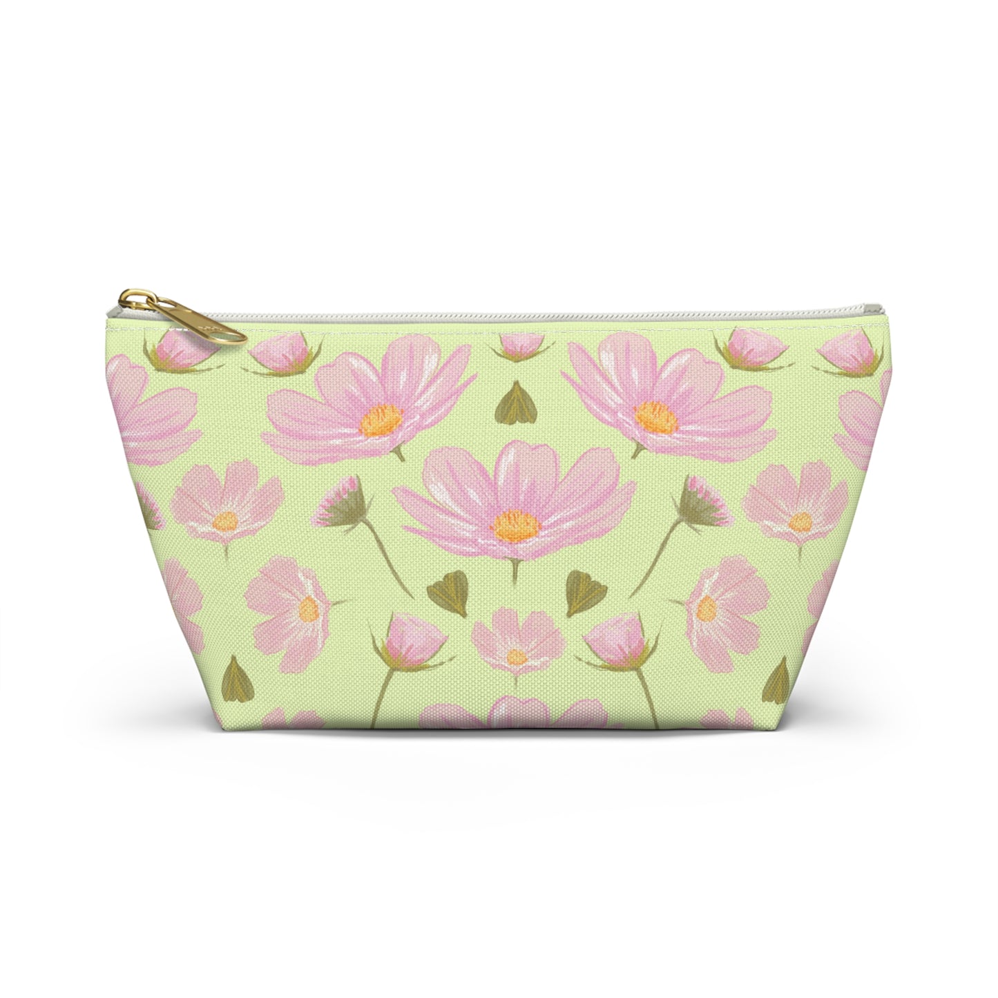 Floral Accessory Pouch, Cute Makeup Bag, Stylish Storage, Gift for Her, Travel Essentials, Summer Vibes, Pink Flower Design