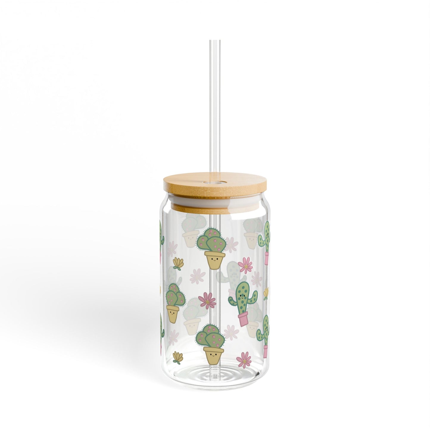 Cactus Sipper Glass, 16oz