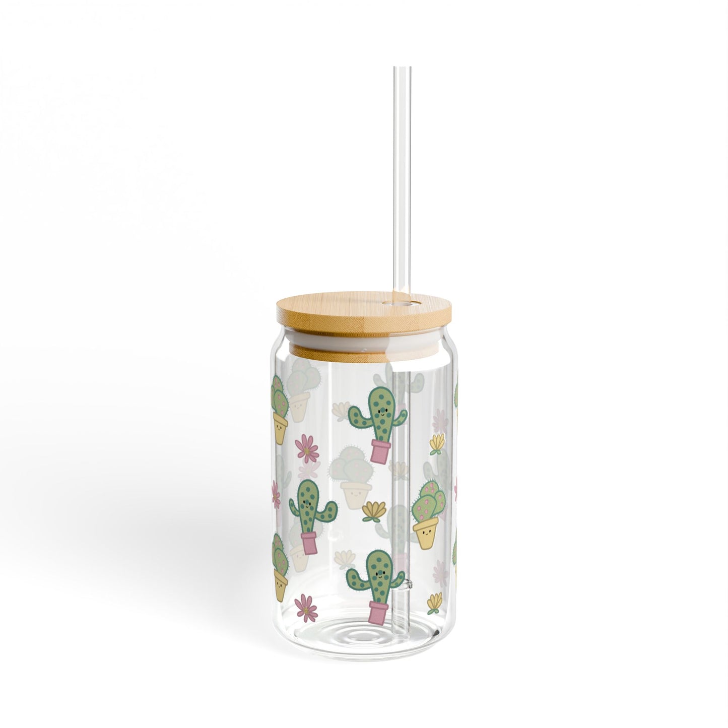 Cactus Sipper Glass, 16oz