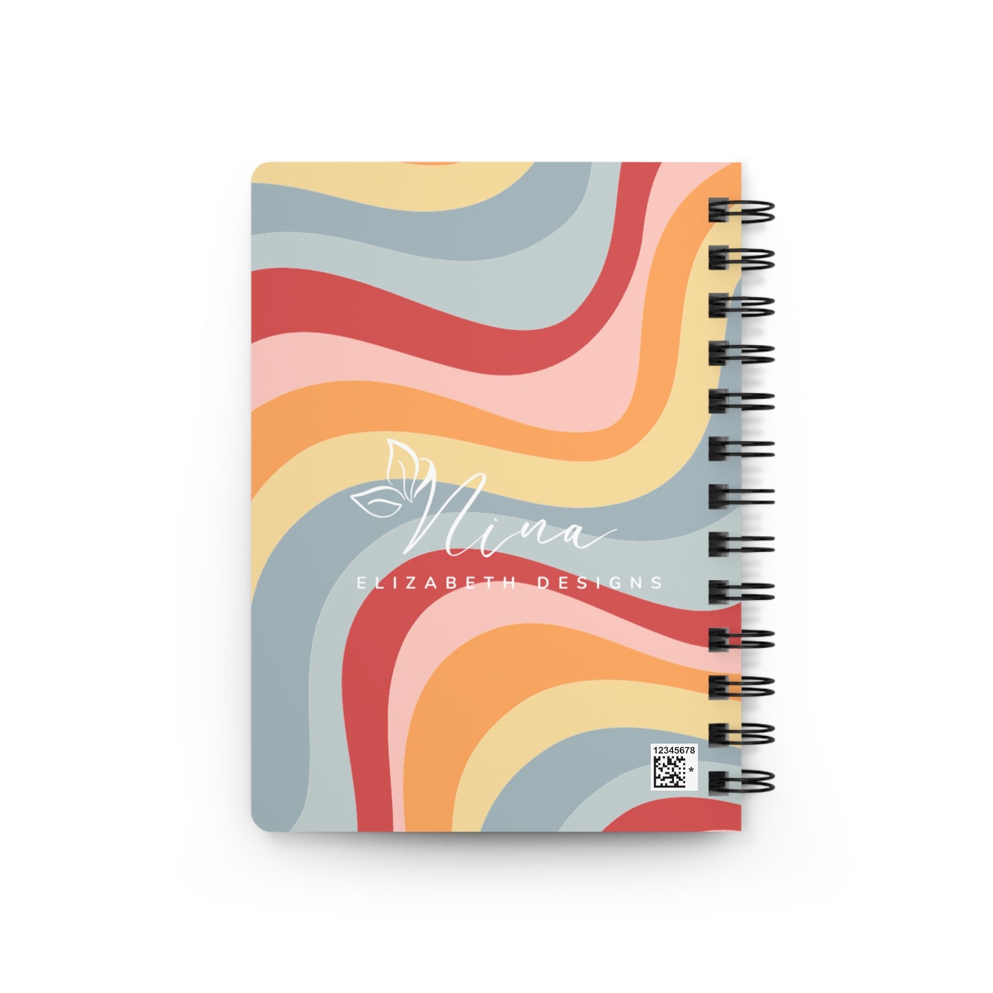 Colorful Spiral Bound Journal - Mini Notebook for Creative Minds, Gift for Students, Writers - Plant Lover Note Pad, Stationery Set