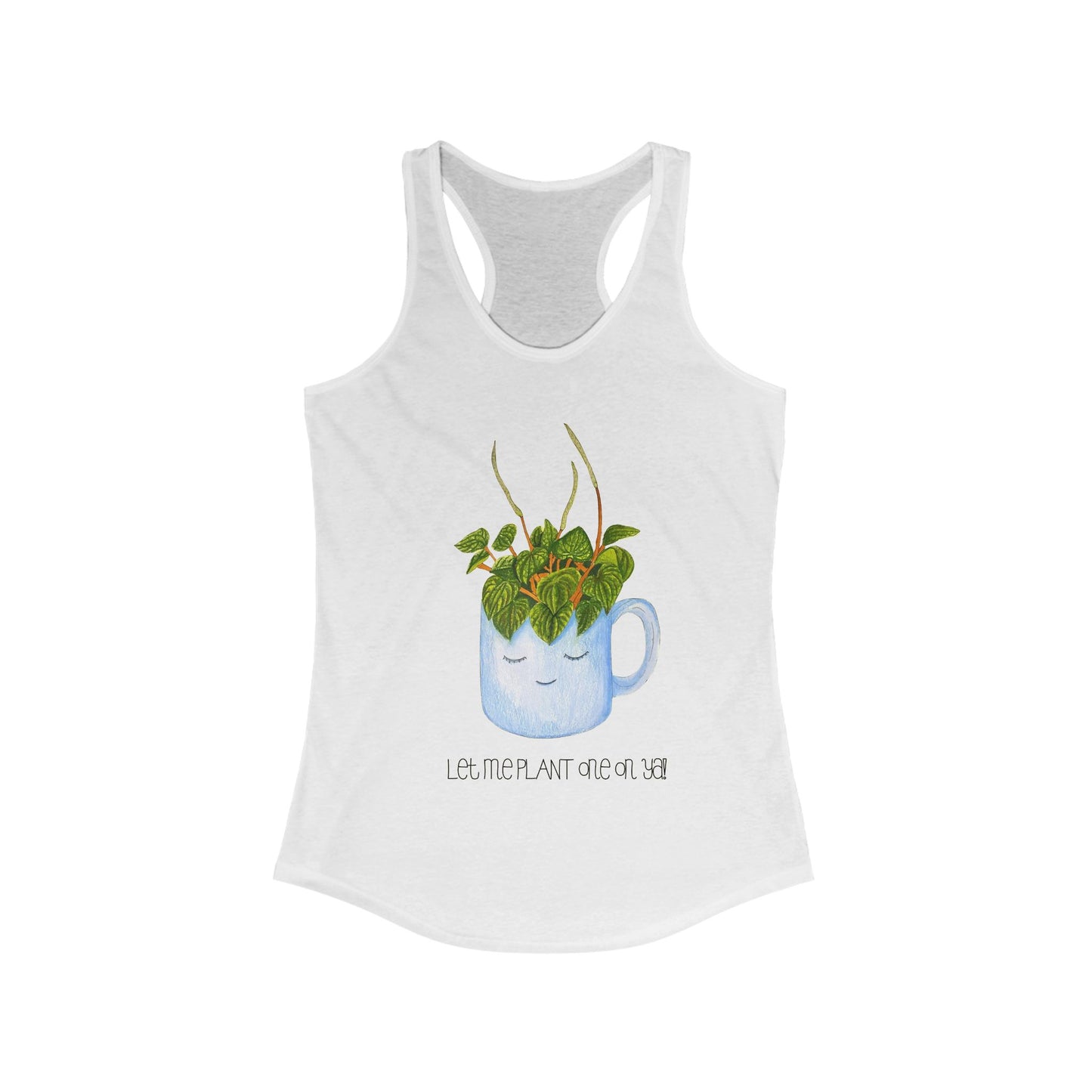 Botanical Tee - Plant Lover's Racerback Tank, Summer Workout Shirt, Gifts for Gardeners, Eco-Friendly Apparel, Relaxed Fit