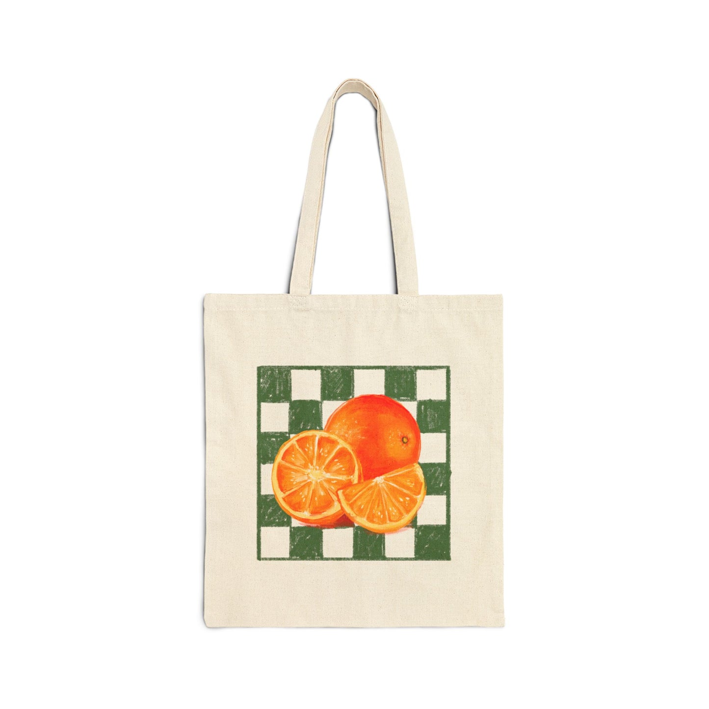 Orange Slices Tote Bag, Citrus Fruit Canvas Tote, Farmers Market Grocery Bag, Beach Tote, Summer Vibes Shoulder Bag