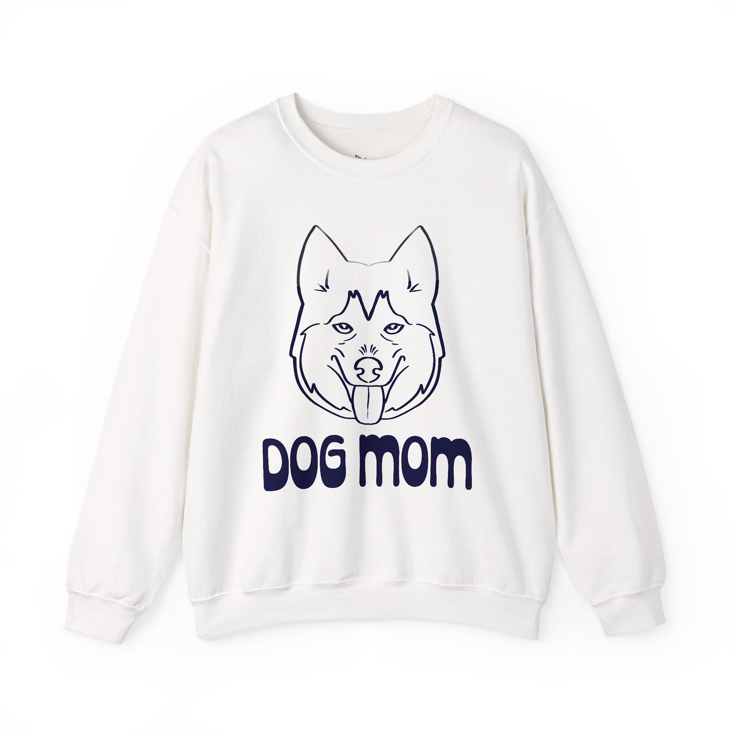 Dog Mom Sweatshirt - Cozy Crewneck for Pet Lovers, Animal Print Gift, Pet Parent Attire, Birthday, Dog Appreciation Day