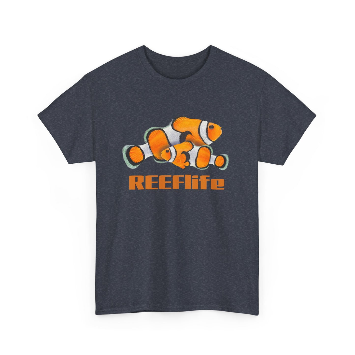 Reef Life Clown Fish T-Shirt, Ocean Marine Tee, Unisex Gift for Reef Tank Lover, Diving Shirt, Underwater Theme Apparel