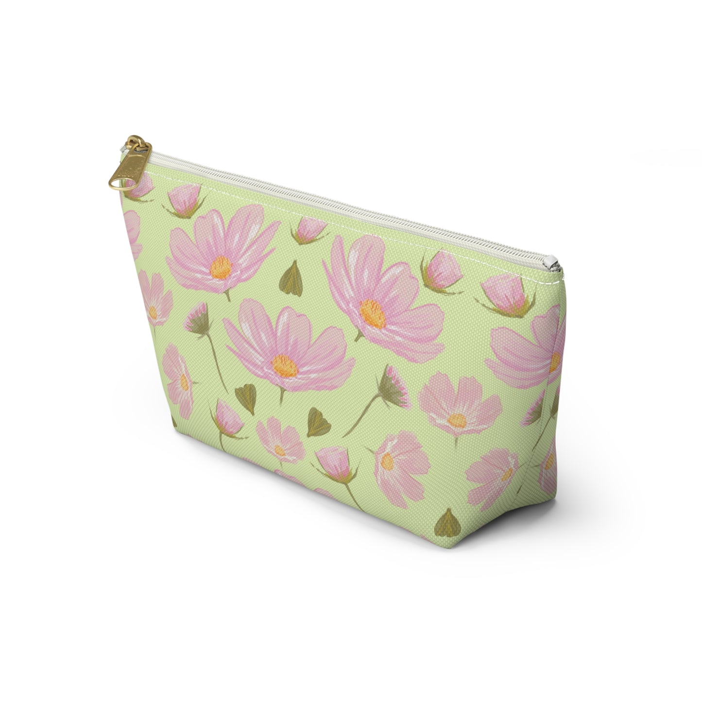 Floral Accessory Pouch, Cute Makeup Bag, Stylish Storage, Gift for Her, Travel Essentials, Summer Vibes, Pink Flower Design