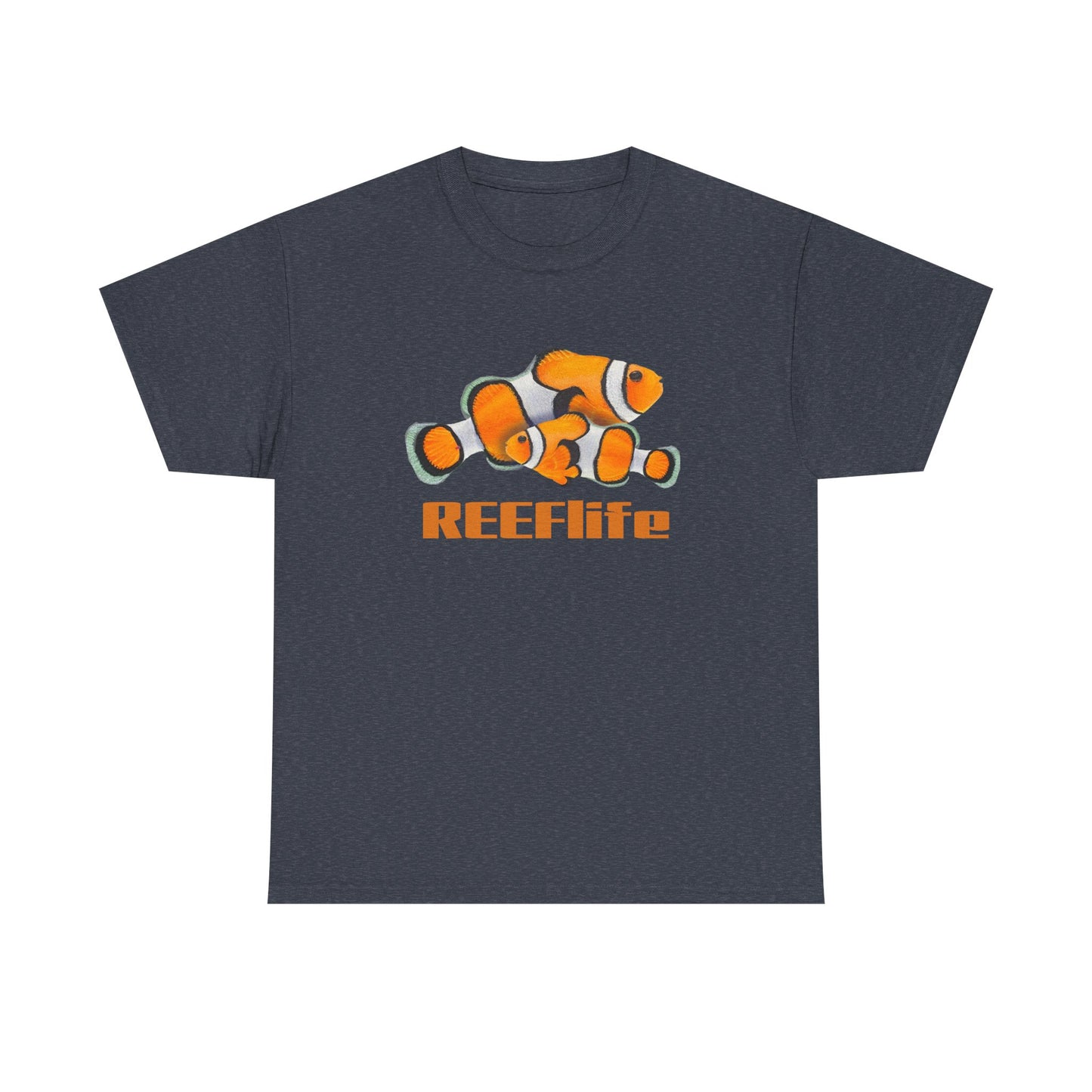 Reef Life Clown Fish T-Shirt, Ocean Marine Tee, Unisex Gift for Reef Tank Lover, Diving Shirt, Underwater Theme Apparel