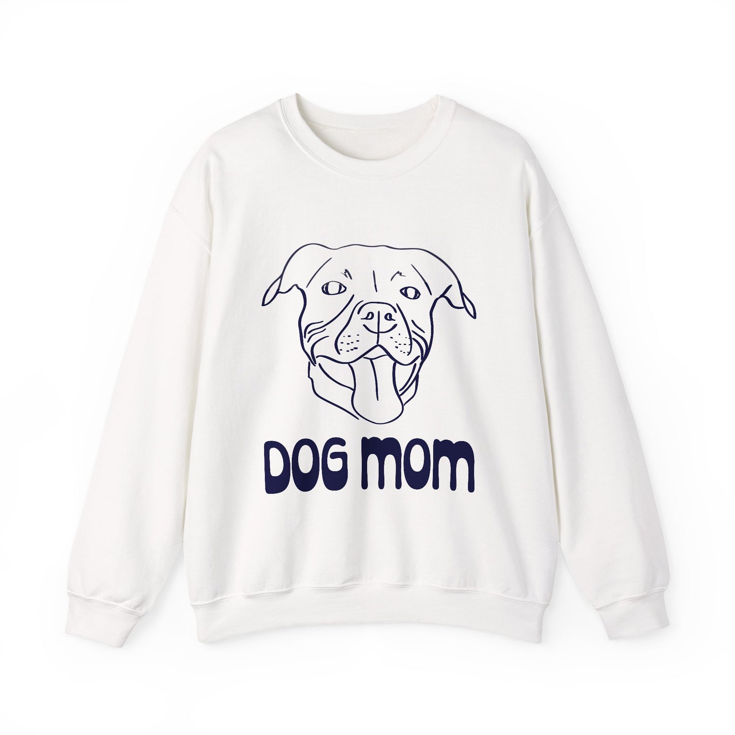 Pitbull Dog Mom Sweatshirt, Unisex Crewneck Jumper, Gift for Pit bull Lovers, Cozy Pitbull Sweater, Dog Owner Pullover, Dog Mama Shirt