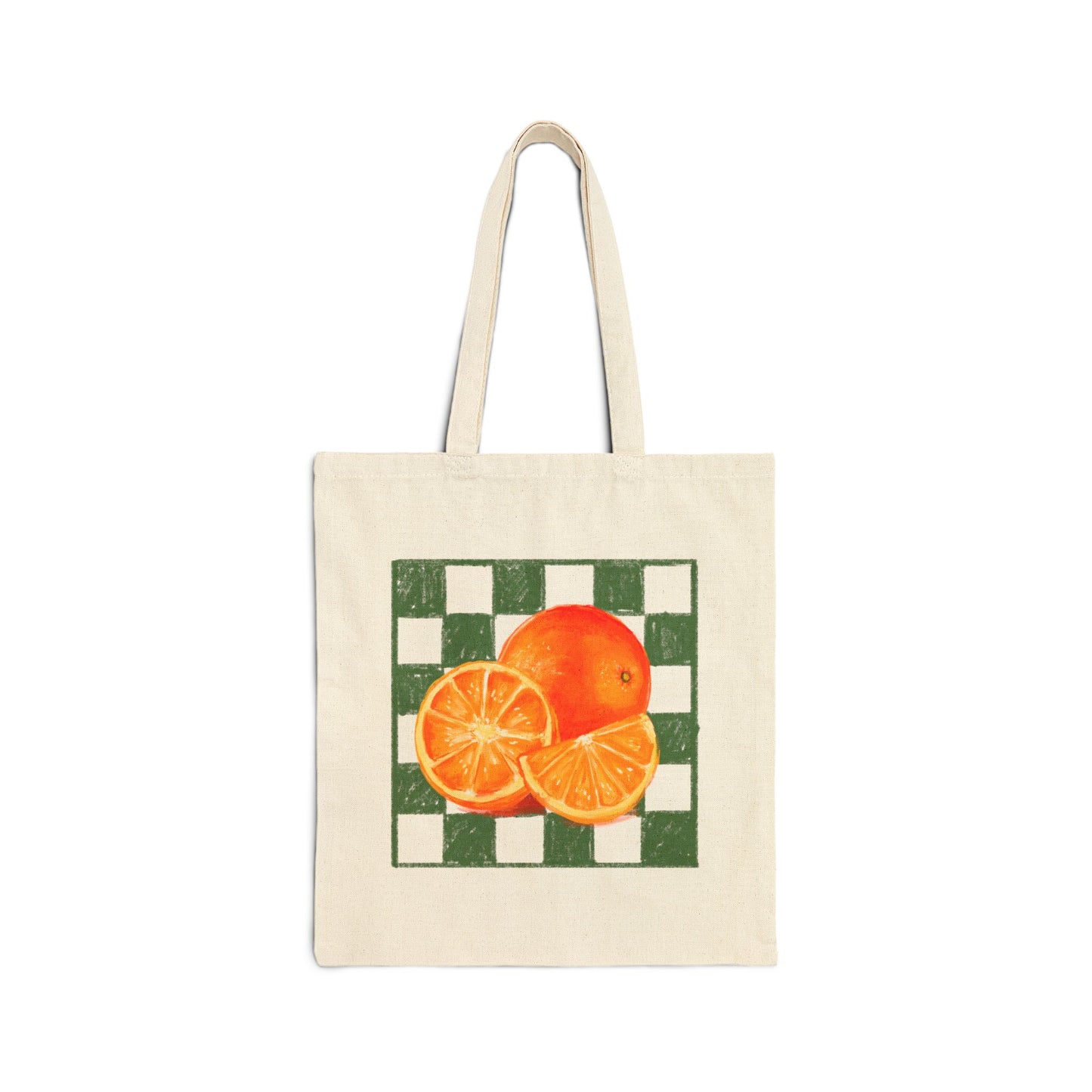 Orange Slices Tote Bag, Citrus Fruit Canvas Tote, Farmers Market Grocery Bag, Beach Tote, Summer Vibes Shoulder Bag