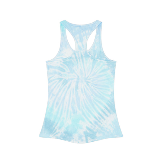 Boho Style Tie Dye Tank Top, Love Yourself Racerback Shirt, Summer Activewear, Relaxed Fit Yoga Top, Festival Wear, Gift for Her