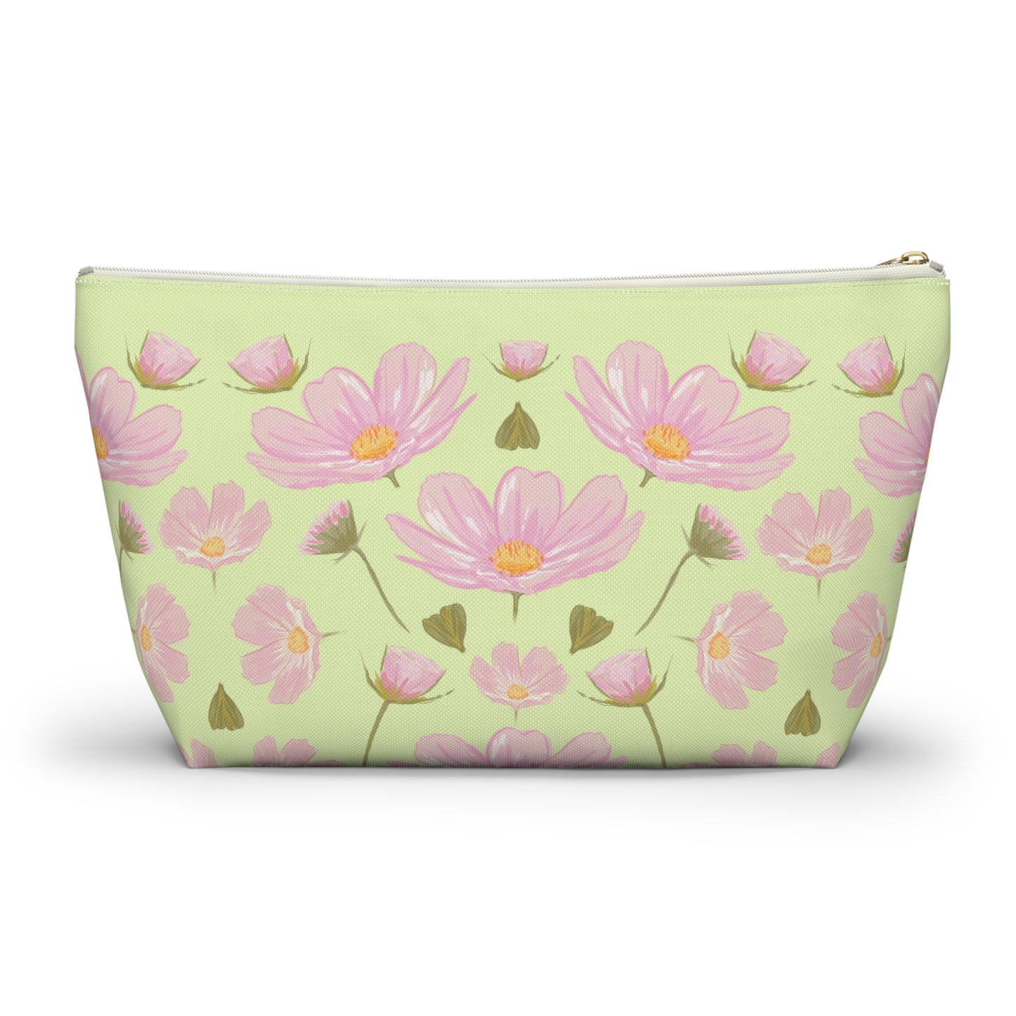 Floral Accessory Pouch, Cute Makeup Bag, Stylish Storage, Gift for Her, Travel Essentials, Summer Vibes, Pink Flower Design