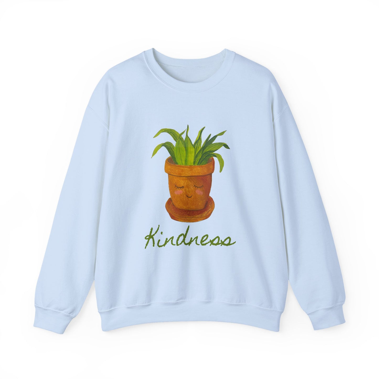 Kindness Plant Sweatshirt, Positive Vibes Jumper, Inspirational Crewneck, Cozy Sweatshirt, Plant Lover Gift, Casual Pullover, Graphic