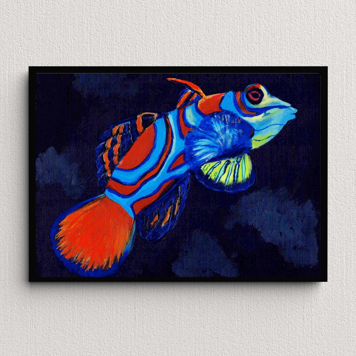 Tropical Fish Painting Print - Saltwater Fish Print, Costal Wall Art, Aquarium Art, Room Decor, Gift for Fish Lover, Reef Tank Art, Tropical
