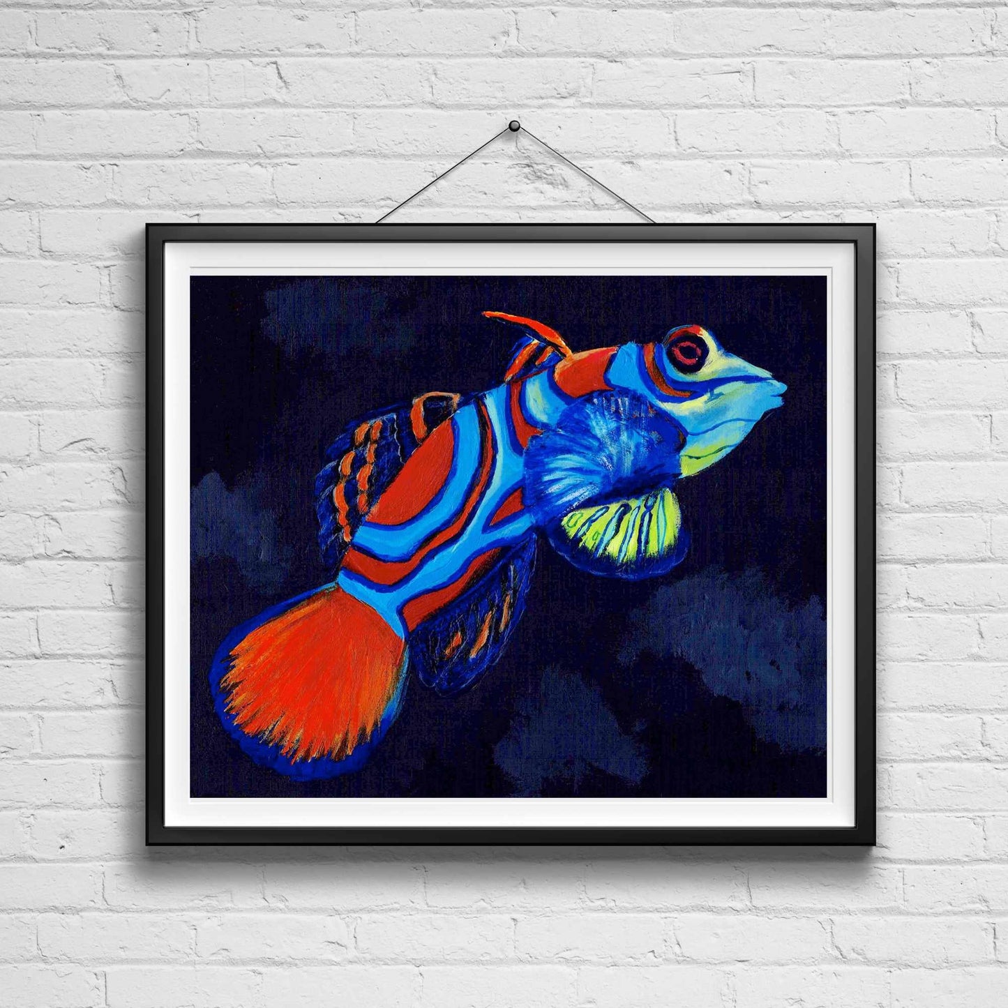 Tropical Fish Painting Print - Saltwater Fish Print, Costal Wall Art, Aquarium Art, Room Decor, Gift for Fish Lover, Reef Tank Art, Tropical