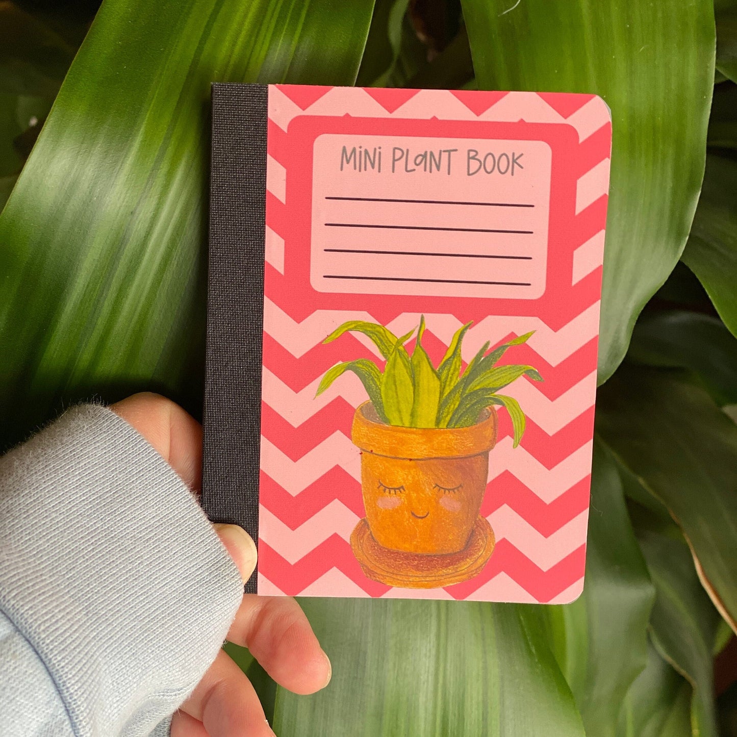 Mini Composition Notebook - Plant Lovers Notebook, Botanical stationery, Mini Journal, Junk Journal, Notepad, Plant Journal, Pocket notebook
