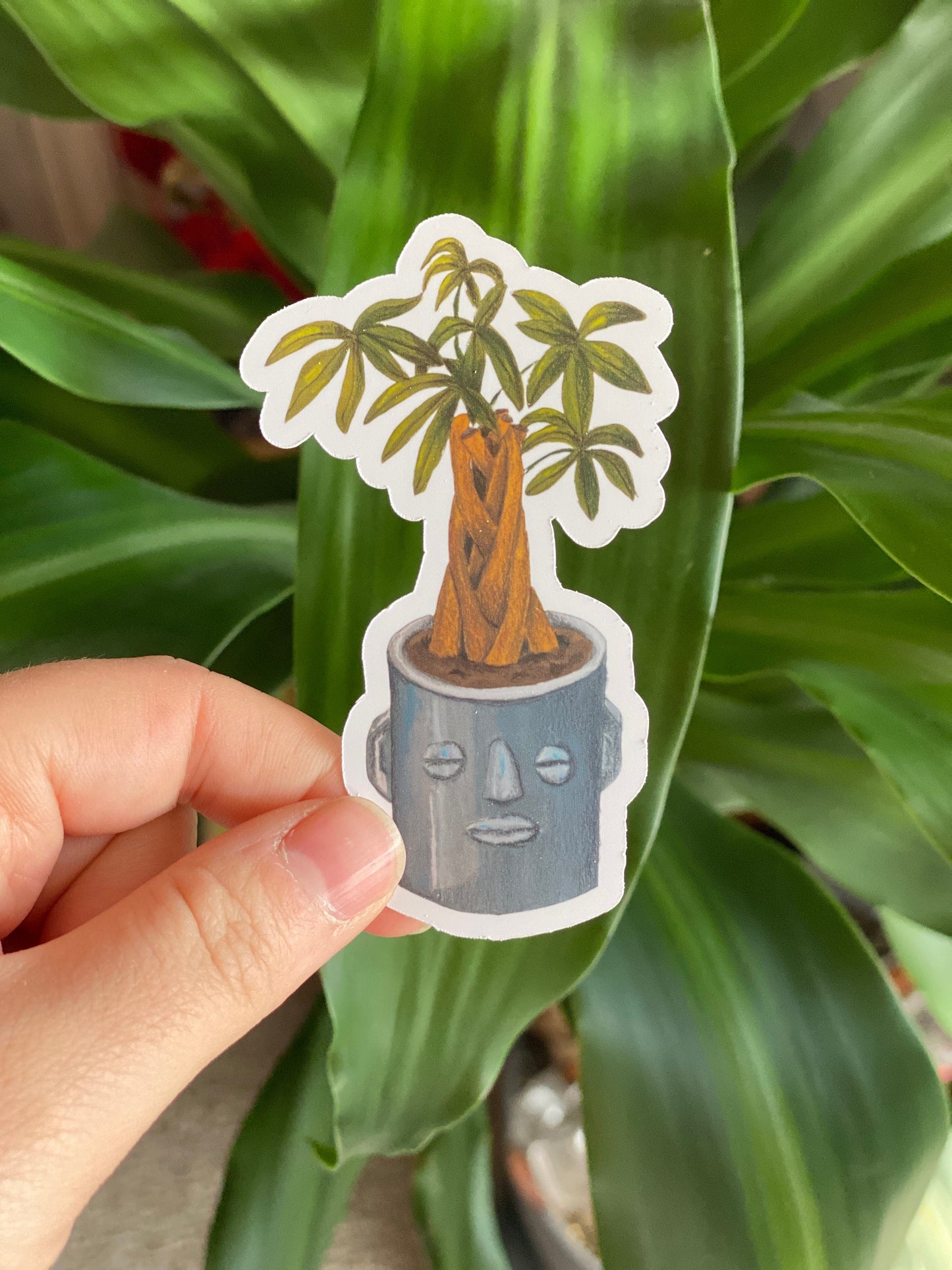 Cute Plant Sticker Set - Set of 3 Stickers, Plant Stickers, Laptop Stickers, Collectible Stickers, Plant Lover Gift, Prize box ideas