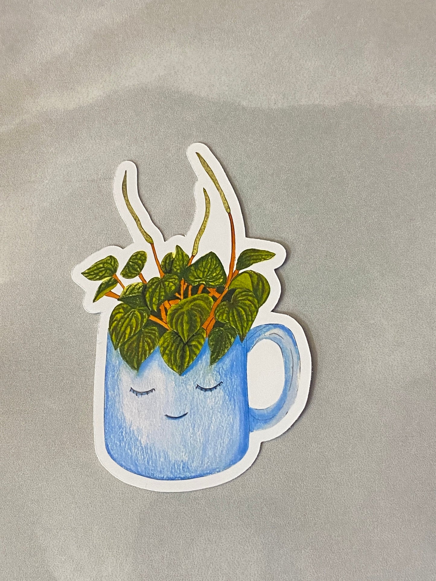 Cute Plant Sticker Set - Set of 3 Stickers, Plant Stickers, Laptop Stickers, Collectible Stickers, Plant Lover Gift, Prize box ideas