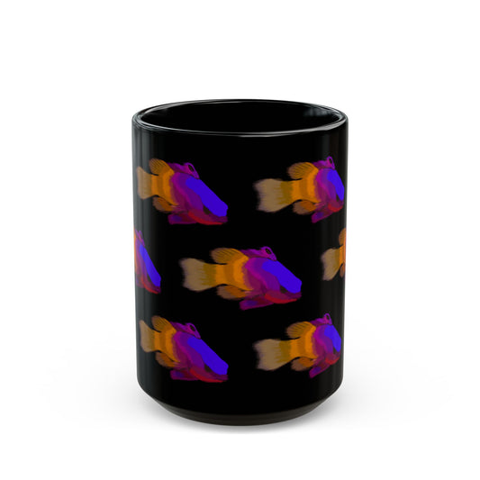 Colorful Royal Gramma Fish Mug, Gift for fish lover, Tropical Fish Coffee Mug, Reef Tank Lover, Aquarium enthusiast, Underwater Decor