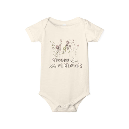 Wildflower Love Infant Bodysuit, Baby Shower Gift, Cute Baby Clothes, Spring Fashion, Newborn Outfit, Baby Romper, Onesie, Baby Jumpsuit,