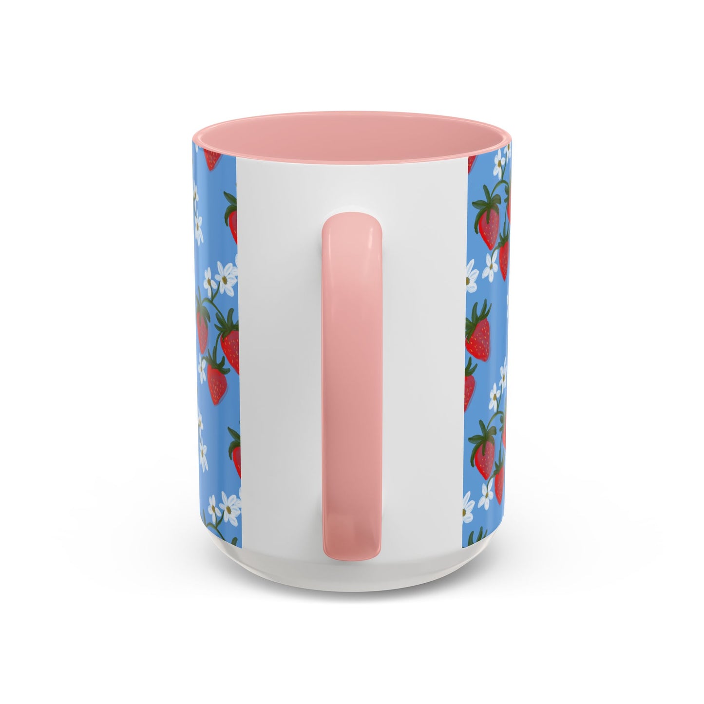 Strawberry Fields Mug, Fruit Coffee Cup, Summer Drinkware, Red Berry Tea Mug, Kitchen Decor