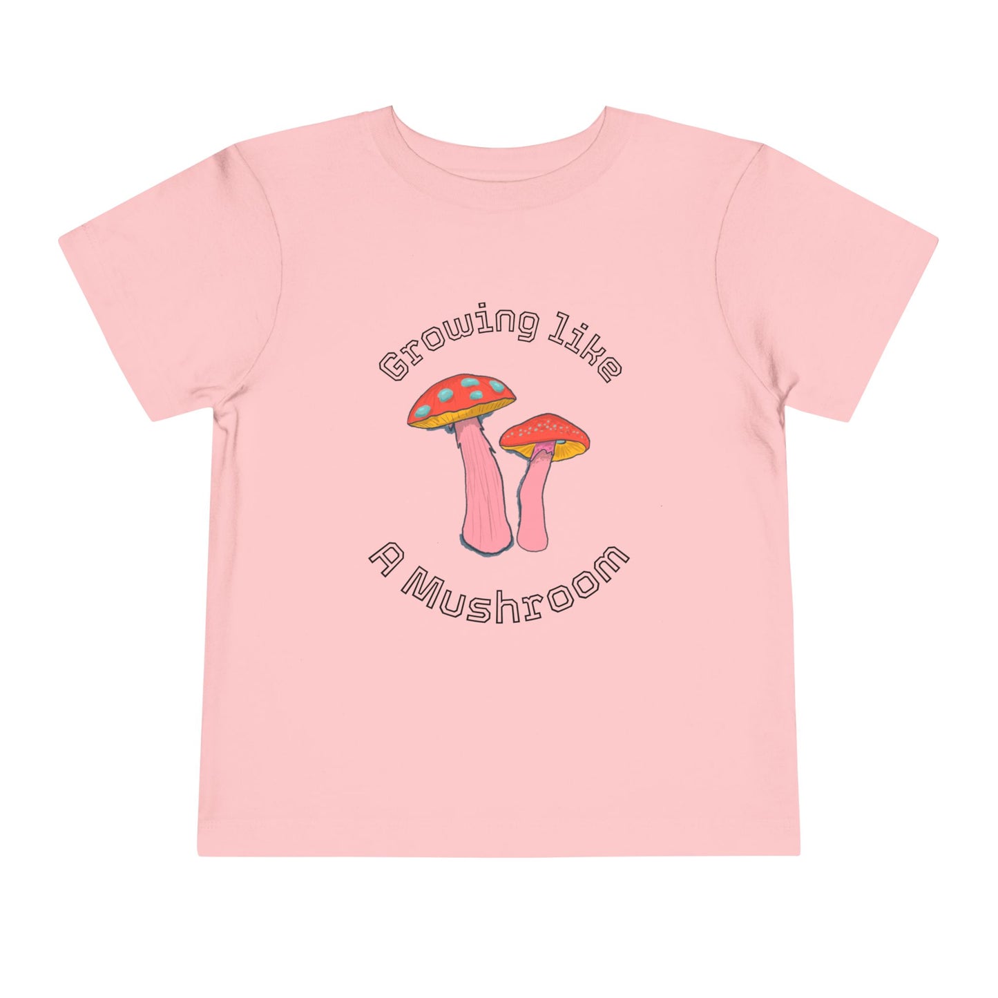 Mushroom Growth Toddler Tee, Cute Kids Shirt, Playful Top, Nature-Inspired Apparel, Birthday Gift