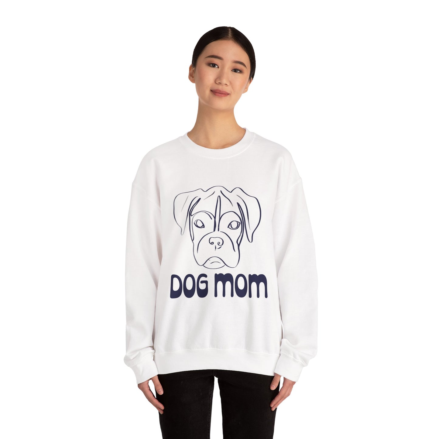 Dog Mom Sweatshirt - Cozy Gift for Dog Lovers, Perfect for Birthdays, Holidays, Dog Adoption Events, Everyday Wear, Pets