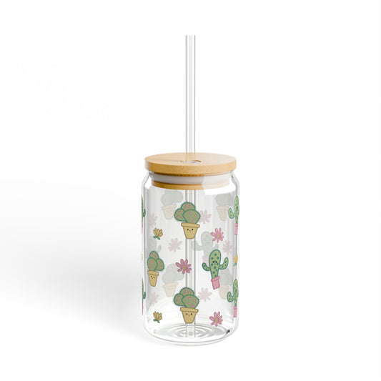 Cactus Sipper Glass, 16oz