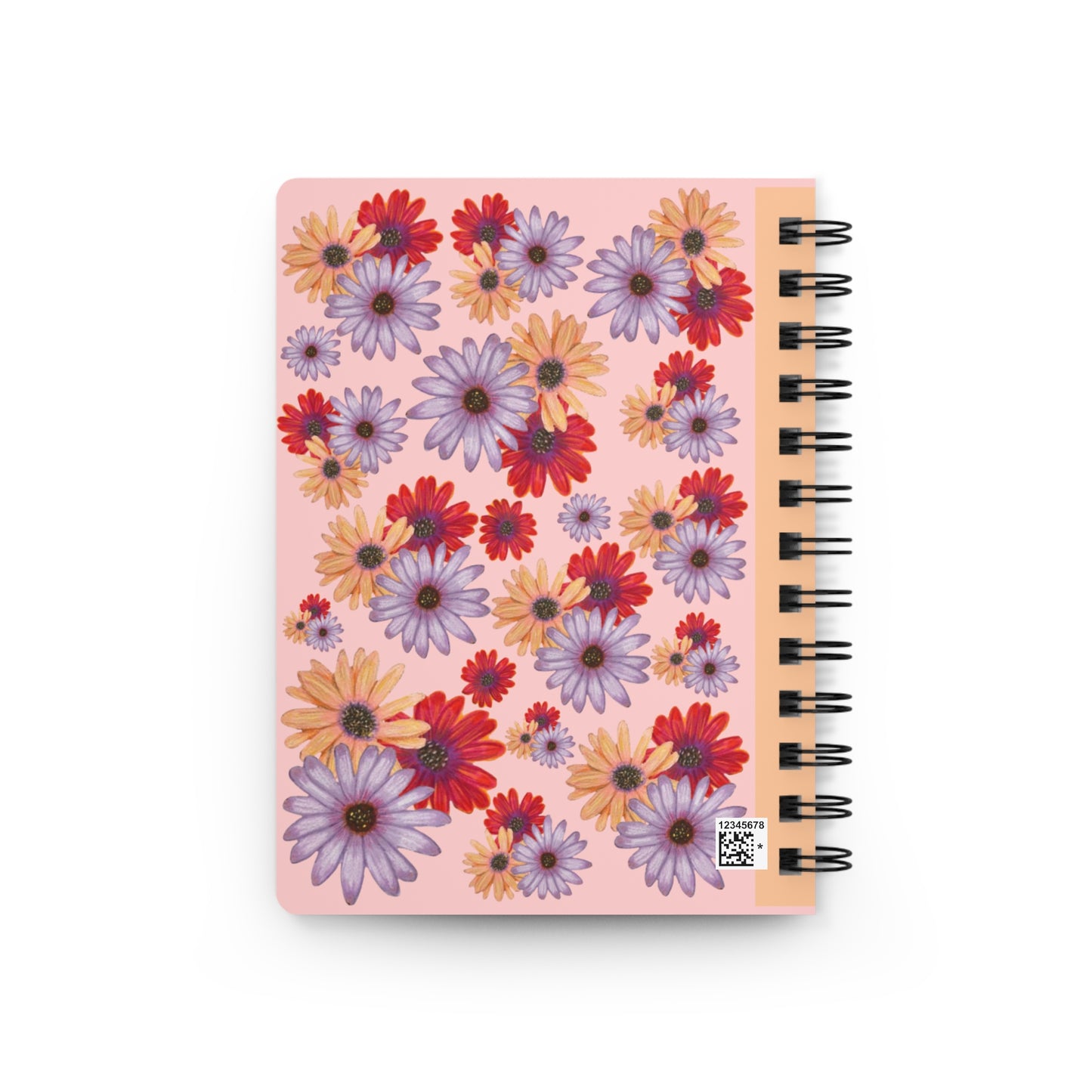 Floral Journal, Colorful Flowers Notebook, Note-Taking Gift, Student Planner, Flower Lover Diary, Spiral Bound Book for Journal Keeping