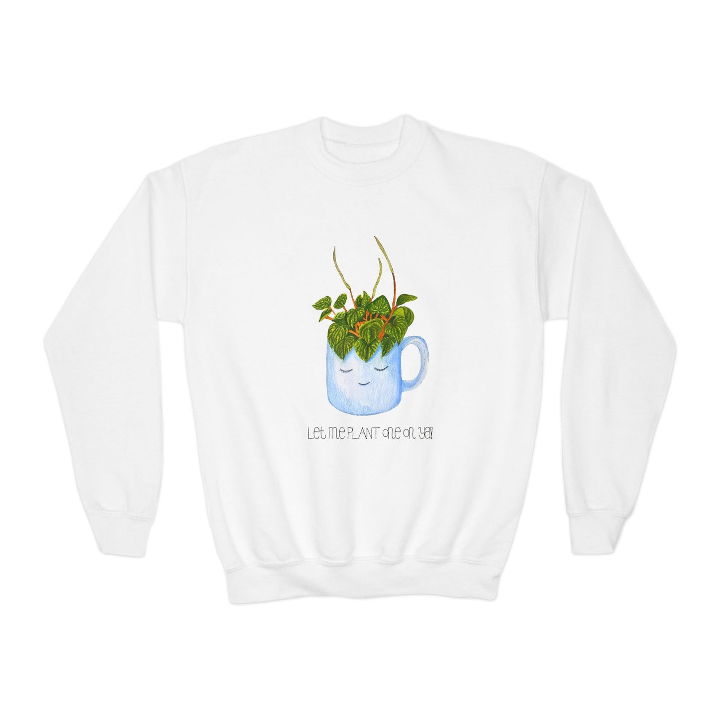 Cute Plant Lover Youth Sweatshirt Cozy Gift for Kids, Let Me Plant Care, Gardening Sweatshirt, Kids Sweatshirt, Kids clothes