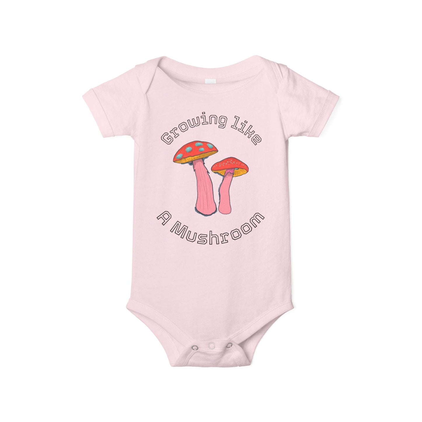 Baby Onesie, Growing Like A Mushroom Baby Bodysuit, Newborn Gift, Baby Shower, Nature Lovers, Toddler Clothing, Cute Infant Outfit, Organic