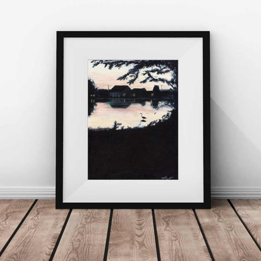 St. John's Pond Painting Print Landscape Painting Home Decor Alumni Art  landscape wall art St. Mary's College of Maryland Painting