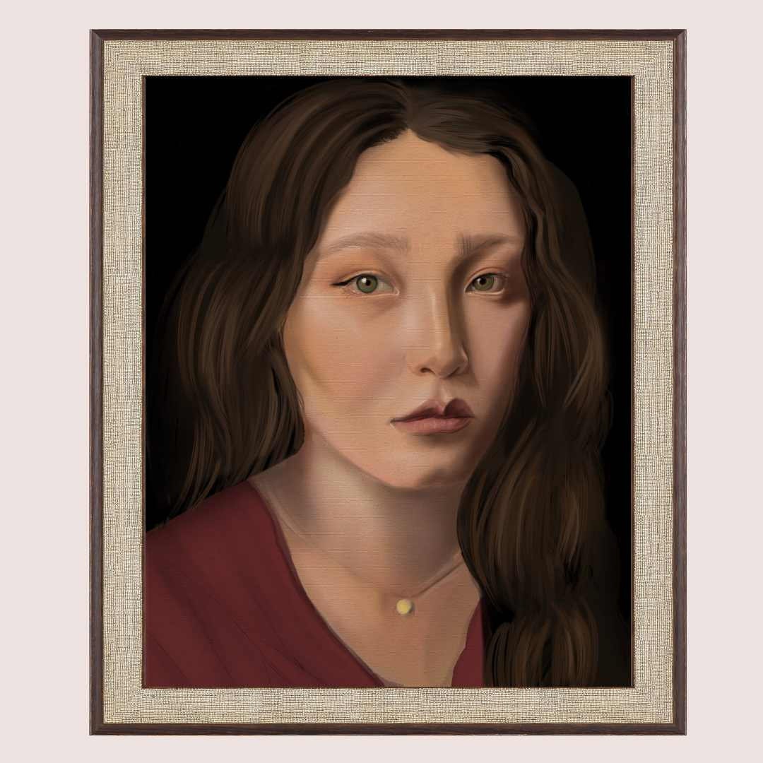 Beautiful Girl Art Print - Unframed Print - Portrait Original Art - Portrait Painting - Beautiful Girl Art - Hyper-Realistic Drawing