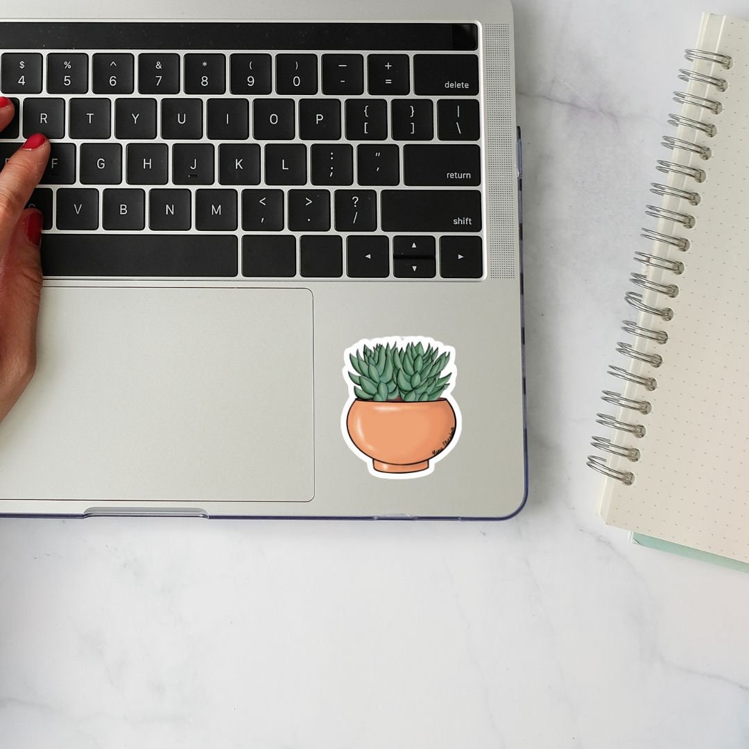 Potted Plant Sticker - Potted Plant, Succulent Sticker, Laptop Sticker, Collectible sticker, Water Bottle Stickers, Plant Decal, Plant Lover