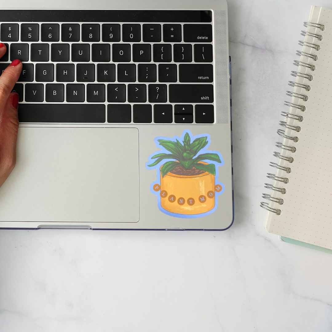 Plant Mom Sticker - Water-Proof Sticker, House Plant Sticker, Laptop Sticker, Collectible sticker, Water Bottle Sticker, Plant lover Sticker