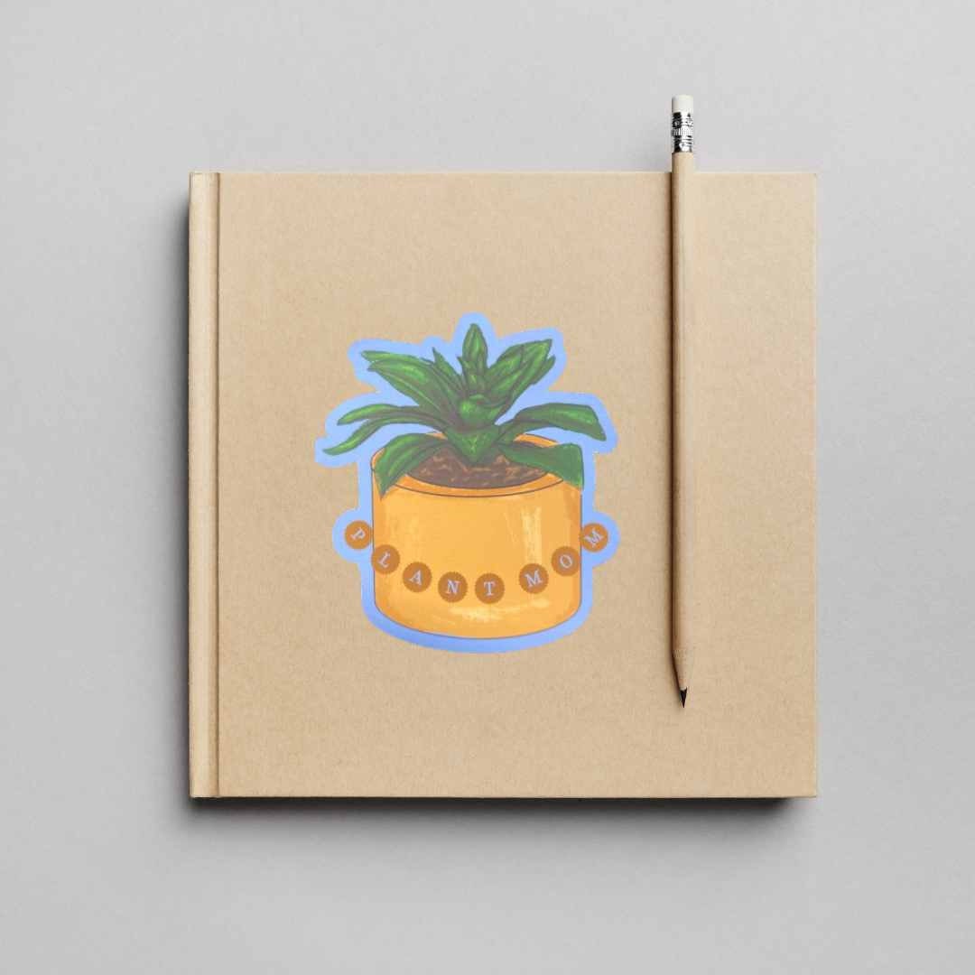 Plant Mom Sticker - Water-Proof Sticker, House Plant Sticker, Laptop Sticker, Collectible sticker, Water Bottle Sticker, Plant lover Sticker