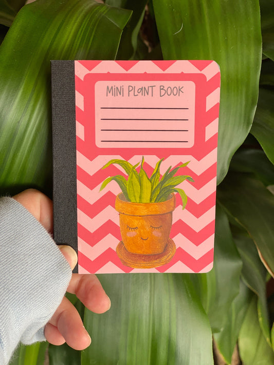 Mini Composition Notebook - Plant Lovers Notebook, Botanical stationery, Mini Journal, Junk Journal, Notepad, Plant Journal, Pocket notebook