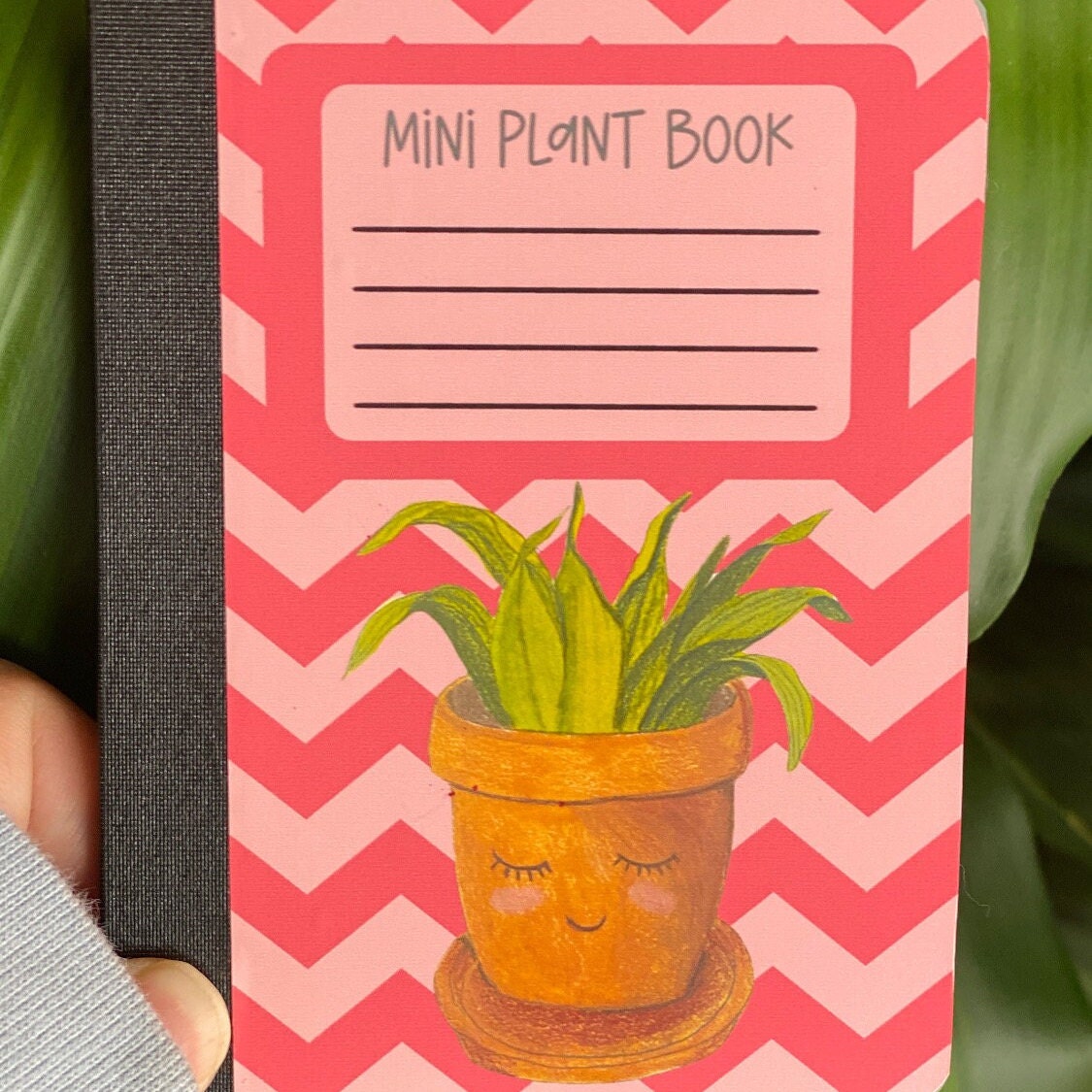 Mini Composition Notebook - Plant Lovers Notebook, Botanical stationery, Mini Journal, Junk Journal, Notepad, Plant Journal, Pocket notebook