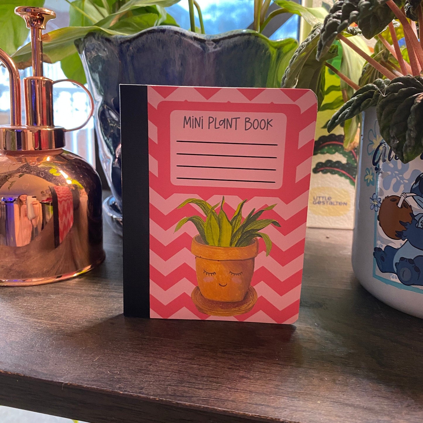 Mini Composition Notebook - Plant Lovers Notebook, Botanical stationery, Mini Journal, Junk Journal, Notepad, Plant Journal, Pocket notebook