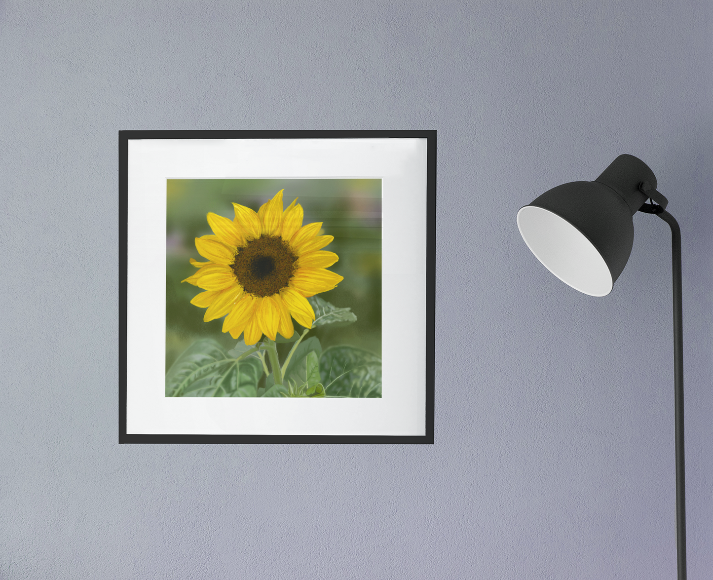 Digital Painting Sunflower Fine Art Print Bridal Gift Gift for HerSunflower Wall Art Botanical Art Sunflower Home Decor Botanical Print